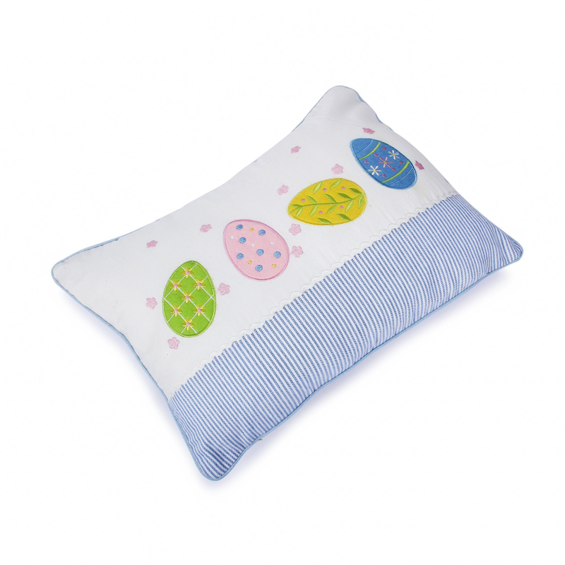 Embroidered Lumbar Cushion Cover for Kids