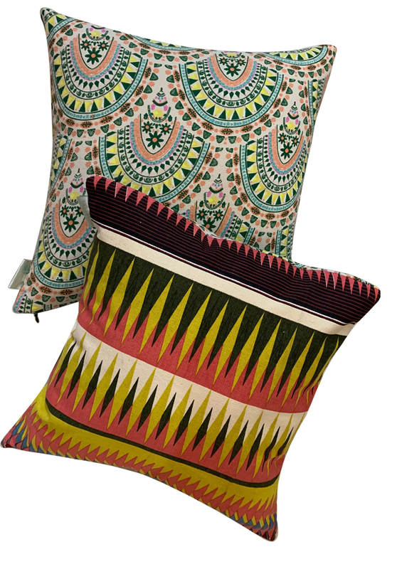Mardin Reversible Pure Cotton Cushion Cover